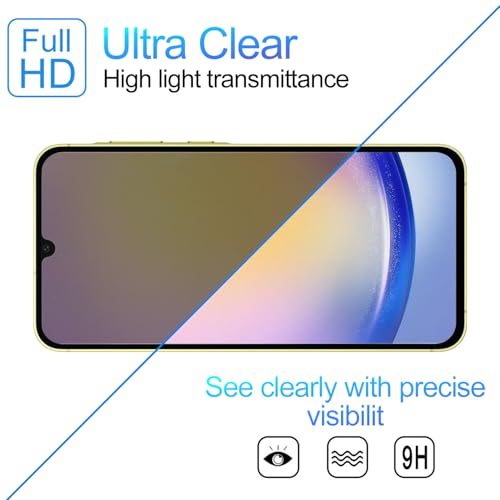 3 Pack Privacy Screen Protector for Samsung Galaxy A25 5G - color: Samsung Galaxy A25