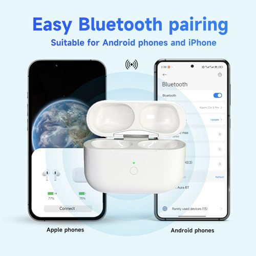 Replacement for AirPods Pro 1 & 2 Charging Case,USB-L,Bluetooth Pairing