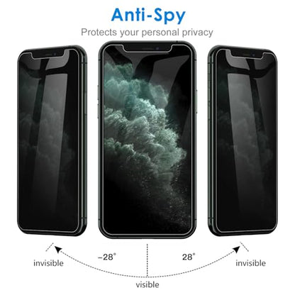 JETech Privacy Screen Protector for iPhone 11 Pro, 2+2 Pack - size: iPhone 11 Pro