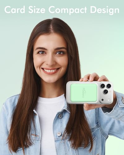 podoru for MagSafe Power Bank 5000mAh, Ultra-Slim Magnetic Portable Charger - color: Green