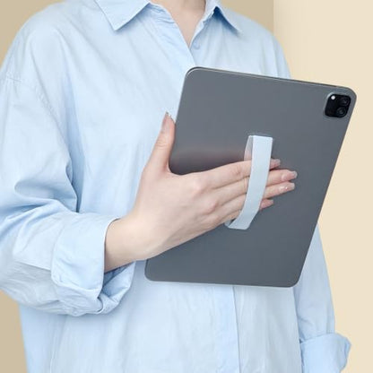 2 Pack Hand Holder Strap for iPad, Tablet & Large Phone, Handle Grip（Silvery） - size: 2 Pack-Silvery