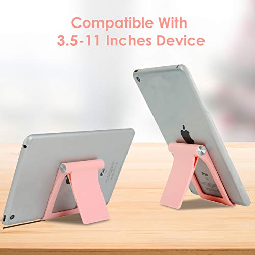 Desktop Cell Phone Stand Holder Multi-Angle Adjustable Phone Desk Stand Tablet Holder for iPhone 17 16 15 14 13 12 11 Pro Max XS XR Samsung Galaxy S22 S21 S20 S10 S9 Edge Android Smartphone - color: Pink