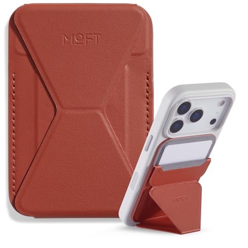 MOFT Magnetic Wallet Stand Compatible with iPhone 18/17/16/15/14/13 Series, Angle Adjustment Magsafe Compatible MOVAS Phone Stand,Clay - color: Clay, size: Standard