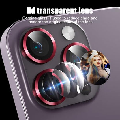 Camera Lens Protector Compatible with iPhone 12 Pro Max,Scratch Resistant,HD Clear Tempered Glass Camera Lens Protection Cover,Case Friendly Easy to Install - Claret - color: Claret, size: iPhone 12 Pro Max