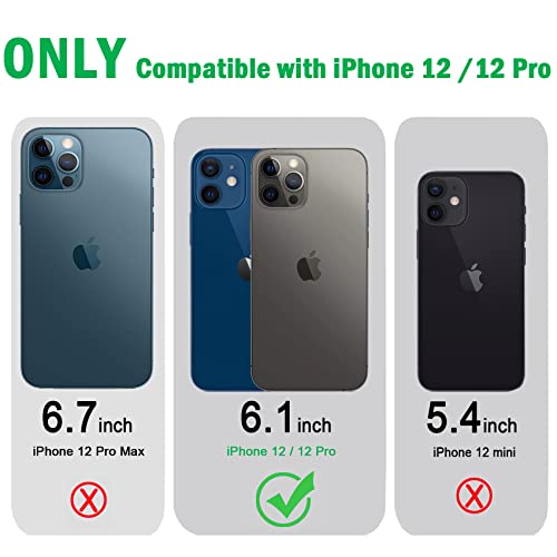 JJGoo Compatible with iPhone 12 Case & 12 Pro Case Clear Soft Transparent Shockproof Protective Slim Thin Bumper Phone Cover for 12 and 12 Pro - 6.1 inch, Clear Blue - color: Blue