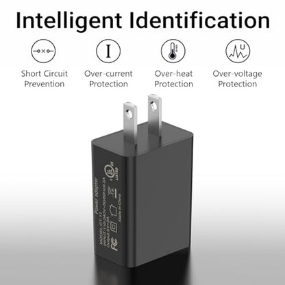2 Pack 10W USB Charger Block, Fast Charging Wall Charger Power Adapter Brick Cube for iPhone 14 13 12 11 Pro Max SE XS XR X 8 7 6 6S Plus (Black) - color: Black