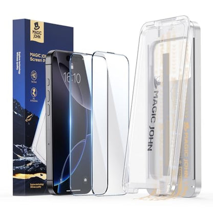 MAGIC JOHN 3rd Gen Upgraded for iPhone 16 Pro Max Screen Protector 6.9 Inch - size: iPhone 16 Pro Max-6.9''