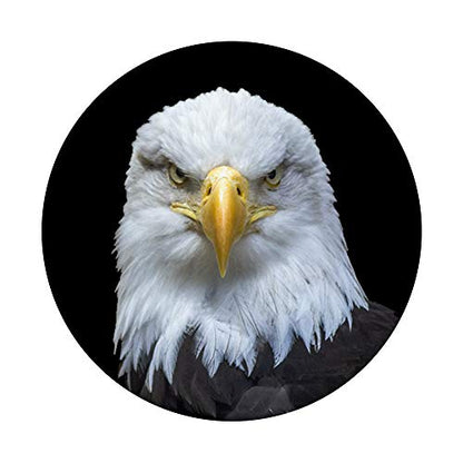 American Eagle on black background USA Symbol patriotic grip PopSockets PopGrip: Swappable Grip for Phones & Tablets