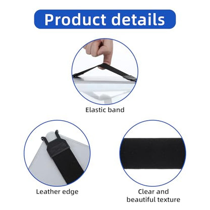 Ptwola Hand Strap Holder Universal Tablet Secure Grip Holder High Elasticity Finger Handle Bands Accessories Versatile Lightweight Bundle Strap Stretchable to 8.27-14.96 inches for Readers - color: black