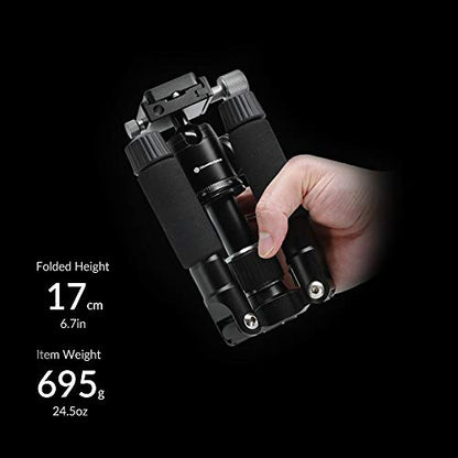 Tripod 50V Low-Profile Mini Tripod for Camera and iPhone Tabletop & Travel Compact Tripod with Pan Handle Aluminum Alloy Compatible with DSLR Smartphones 20 Inch Max Height - style: Tripod 50V