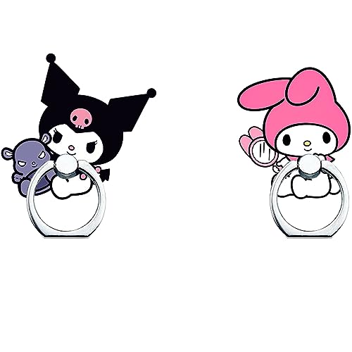 Phone Ring Holder Stand,Cartoon Kitty Phone Ring Stand Holder Phone Case Finger Grip Holder 360 Rotation Finger Ring Grip for Cellphones,Smartphones and Tablets - color: 2 Pack Kitty Phone Ring Holder