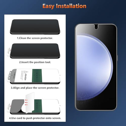 4 Way Matte Privacy Screen Protector for Samsung Galaxy S23 - size: Galaxy S23