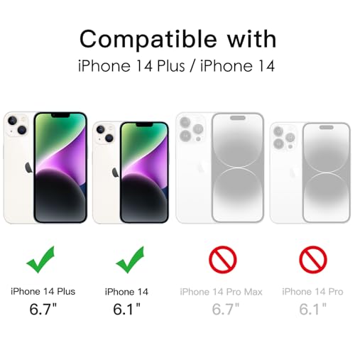 JETech Camera Lens Protector for iPhone 14/14 Plus, Starlight, 1 Set - color: Starlight