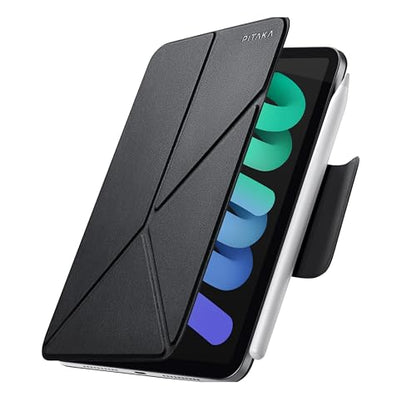 PITAKA for iPad mini A17 Pro Case, 4 Intuitive Angles, Folio2-Black - color: Black