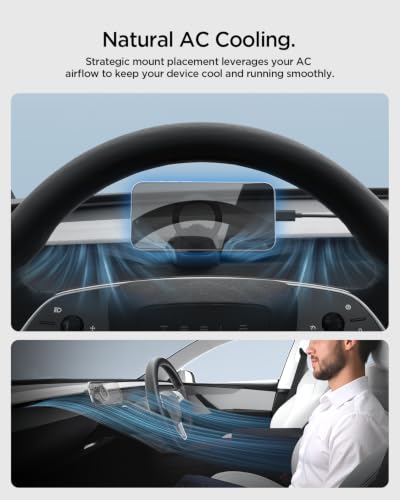 Spigen Tesla Air Vent MagSafe Mount for Model Y Juniper & YL & 3 Highland - size: Center Vent