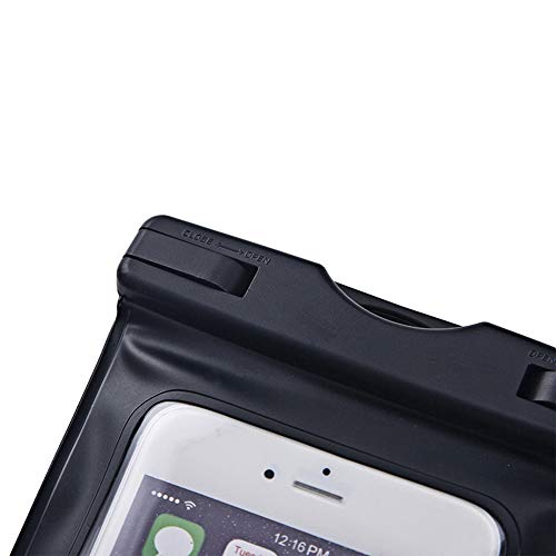 Upgraded Universal Waterproof Case, 2 Pack Waterproof Phone Pouch Dry Bag Compatible Within 6.5 inch Phone (Black & White) - color: Black&White