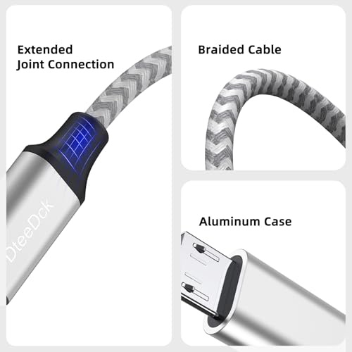 USB C to Micro USB Cable 1ft, 16W Charging 480Mbps Data Transfer - size: 1 Feet