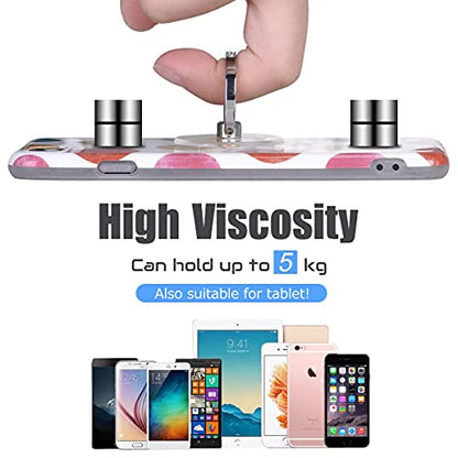 Transparent Phone Ring Holder Grip - EI Sonador Clear Cell Phone Ring Stand Holder Finger Grip Kickstand 360° Rotation, Compatible with Most of Phones, Tablets and Case (2 Silver Diamond) - color: 2 Silver Diamond