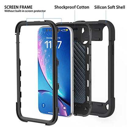 MARKILL Compatible with iPhone XR Case 6.1 Inch with Ring Stand, Heavy-Duty Military Grade Shockproof Phone Cover for iPhone XR 6.1. Black - color: Black, size: iPhone XR 6.1"