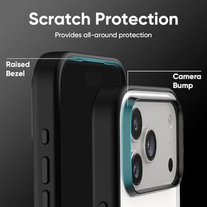 FLOLAB Surtect Tri-Fusion Magnetic for iPhone 17 Pro Case Protective Slim Design Magsafe Compatible Military Grade - Clear Matte Translucent - color: Clear Matte Translucent, size: iPhone 17 Pro