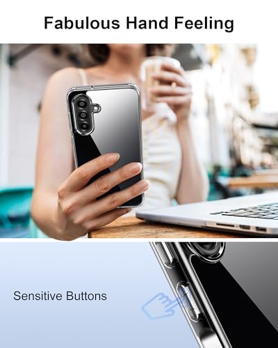HOOMIL Case for Samsung Galaxy A26, Non-Yellowing, Drop Protection, Anti-Scratch Transparent Hard Back Phone Cover - Crystal Clear - color: Clear, size: A26 5G