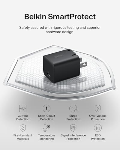 Belkin 25W Compact USB C Charger Block, 2 Pack, Fast Charging for Travel - style: New Gen