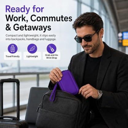 ANKHOH Travel Case for Iseyyox/for QUZUDN/for Ucomx 3 in 1 Wireless Charger - color: Purple