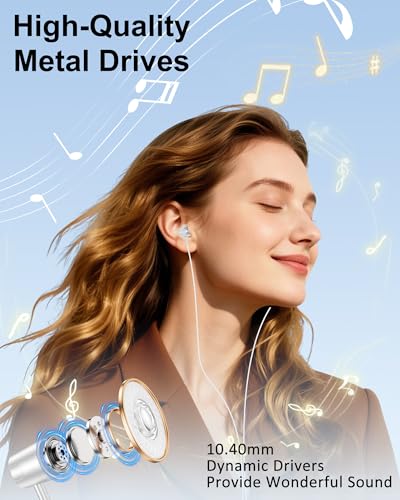Lightning Headphones Wired for iPhone 14 13 12, in-Ear Apple Wired Earbuds - color: White