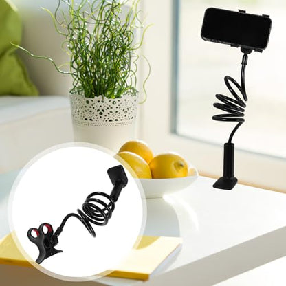 Zerodeko 360 Degree Adjustable Phone Stand Clamp for Bed and Desk Black
