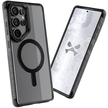 Ghostek Covert S25 Ultra MagSafe Case Clear with Magnetic Ring, Slim Thin Military Grade Shockproof Phone Cover Compatible with 2025 Samsung Galaxy S25Ultra (6.9") (Smoke Matte) - color: Smoke Matte, size: Galaxy S25 Ultra