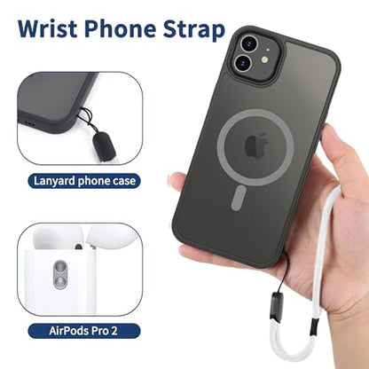 CACOE Phone Lanyard, White, 2 Pcs - color: White, size: 30"（Neck Strap×1）+8"（Wrist Strap×1）