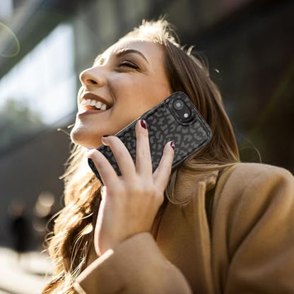 HAOPINSH for iPhone 17e 16e Wallet Case with Card Holder, Black Leopard Cheetah Back Flip Folio PU Leather Kickstand Card Slots Case for Women Girls, Double Magnetic Clasp Shockproof Cover 6.1" - color: Black Leopard