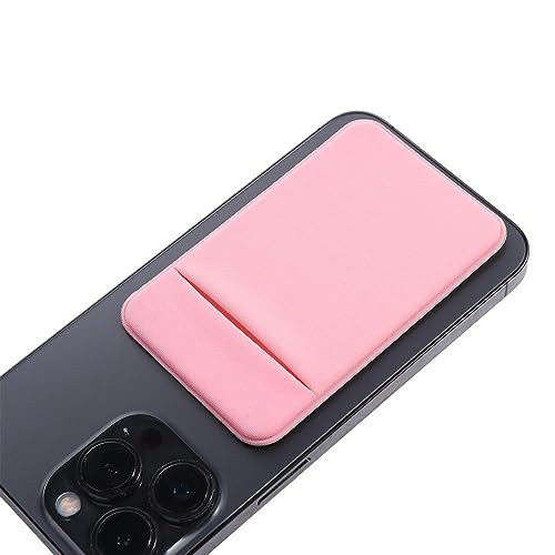 Red Pocket Adhesive Phone Pouch, Men Women Cell Phone Wallet, Stick(red) - color: Red