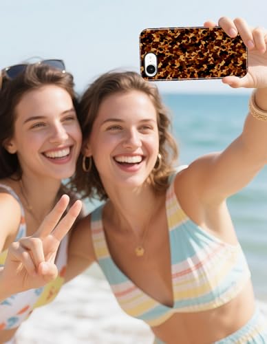 Jusy Magnetic Tortoise Shell Phone Case for iPhone 16 Pro Max,Fragment | Compatible with MagSafe,Cute Aesthetic Tortoise Shell Design,TPU and PC Protective Shockproof Cover - color: Fragment