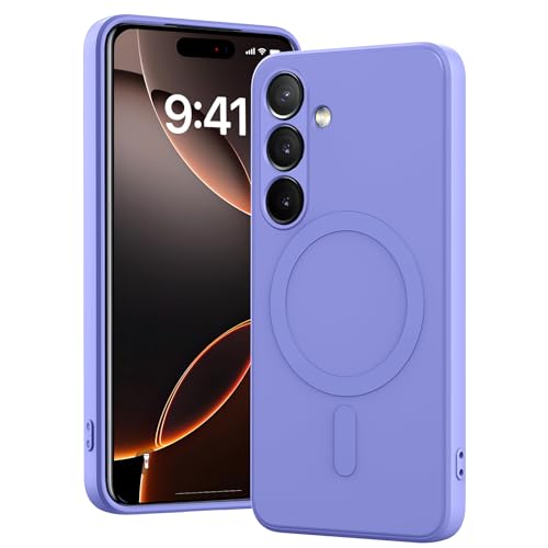 for Galaxy A15 5G Case,Magnetic,Wireless Charging,Slim Purple | Soft TPU Silicone Cover Phone Case for Samsung Galaxy A15 5G,Purple - color: Purple