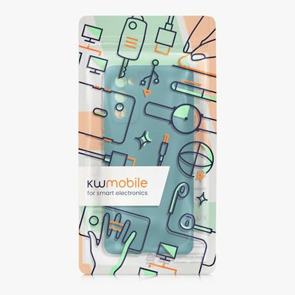 kwmobile Case Compatible with Samsung Galaxy S20 FE Case - Protective Slim TPU Phone Cover - Soft Matte Finish - Teal Matte - color: teal matte, size: Galaxy S20 FE
