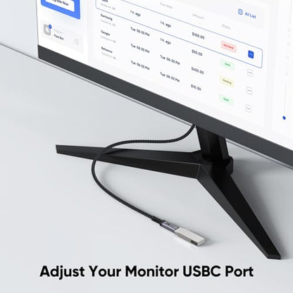 USB C Extension Cable 6.6ft, 4K@60Hz Video/10Gbps Data Transfer/100W Charge - size: 6.6 Feet
