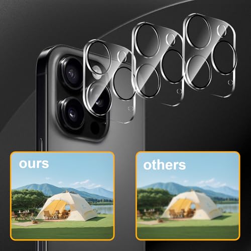 3 Pack Camera Lens Protector for iPhone 16 Pro/16 Pro Max - size: iP 16 Pro/16 Pro Max