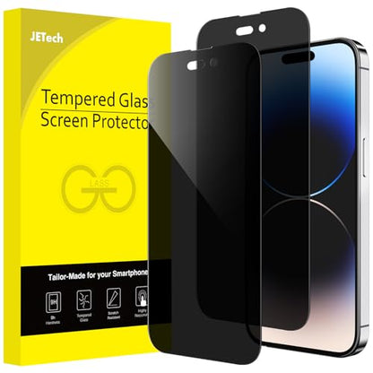 JETech Privacy Screen Protector for iPhone 14 Pro Max, 2-Pack - size: iPhone 14 Pro Max