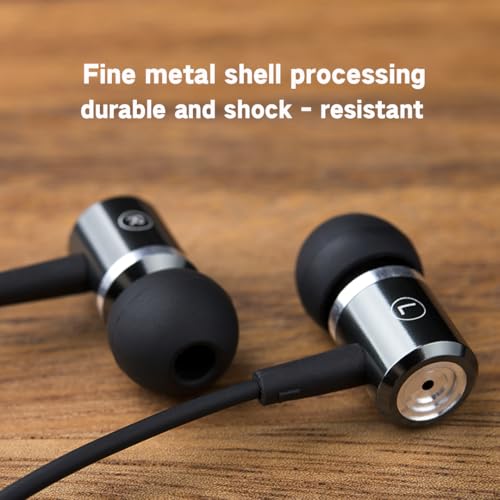Wired Headphones with Noise-Canceling - Stereo Heavy Bass Plug Earbuds
