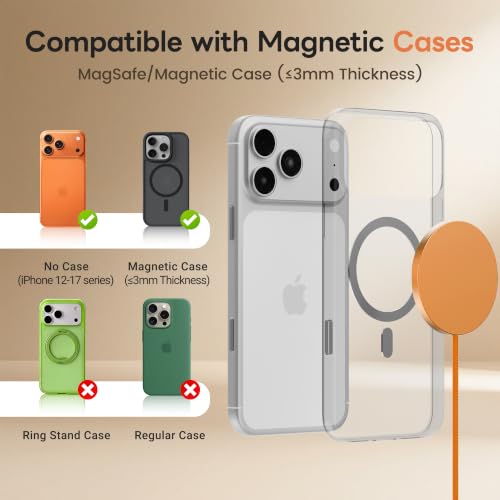 MagSafe 25W Magnetic Wireless Charger Fast Charging Pad for iPhone - color: Orange