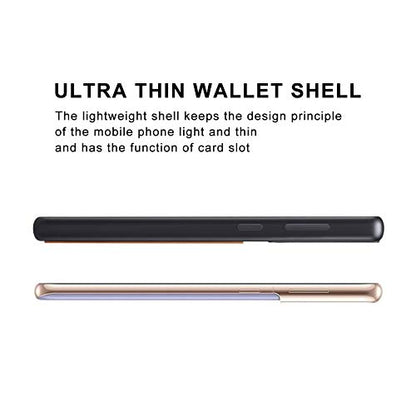 Kowauri for Samsung Galaxy S23 Case,PU Leather Wallet Case with Credit Card Slot Holder Ultra Slim Protector Case for Samsung Galaxy S23 5G (Brown) - color: Brown