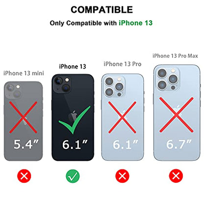 TENDLIN Compatible with iPhone 13 Case Wood Grain with Carbon Fiber Texture Design Leather Hybrid Case Compatible for iPhone 13 6.1-inch Released in 2021 Black - color: Black