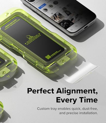 Ringke for iPhone 17 Pro Max Screen Protector [Easy Slide Privacy, 2 Pack] - size: iPhone 17 Pro Max