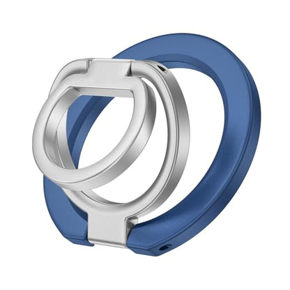 Magnetic Ring Holder for MagSafe Dual-Side Magnets Removable Gym Phone Grip - color: blue