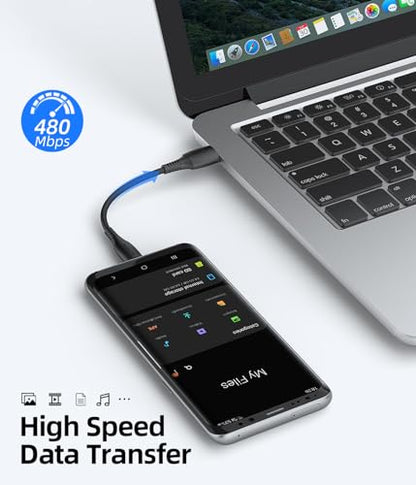 Short USB C Cable 1ft / 12 inch 5Pack, USB to USB C Cable Fast Charging - color: Black, size: 1FT
