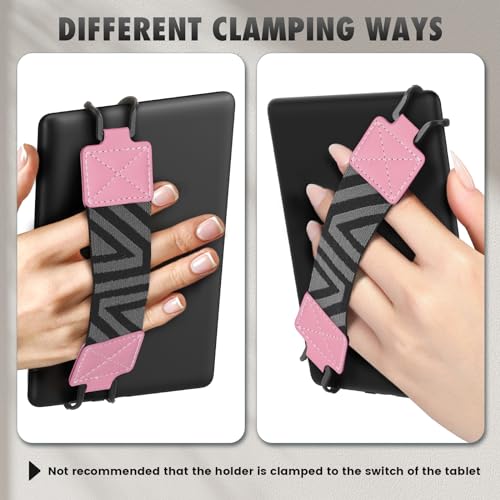 MoKo Security Hand-Strap for 6-8" Kindle eReaders Fire Tablets, Pink - color: 2-pink, style: Patterned Strap