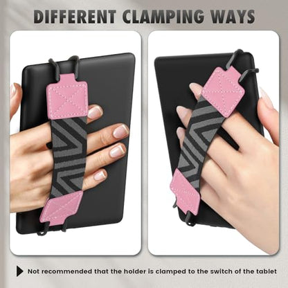 MoKo Security Hand-Strap for 6-8" Kindle eReaders Fire Tablets, Pink - color: 2-pink, style: Patterned Strap