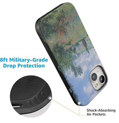 Casely iPhone 15 Plus Case | Monet's View | The Met Museum | Bold Protective Design | Compatible with MagSafe - color: Monet's View | The Met Museum