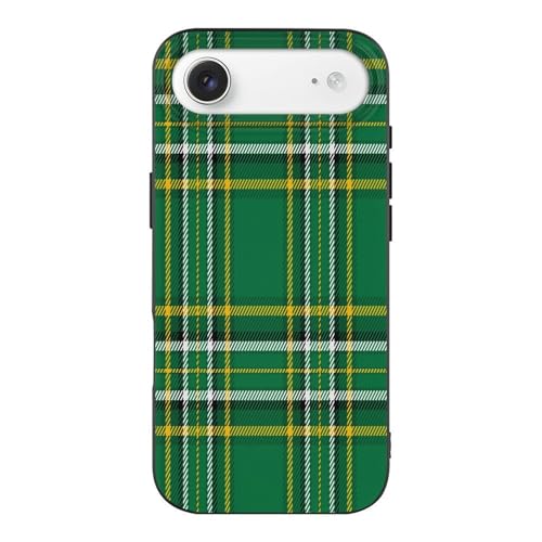 Irish National TartanAnti-Yellowing Soft TPU Phone Case for iPhone 17, Shockproof and Scratch-Resistant Case - color: black-style-66
